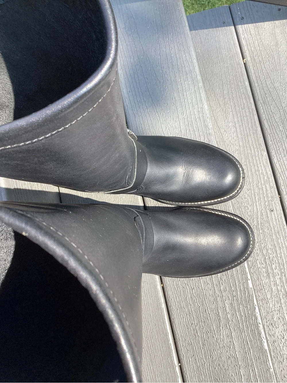 Men’s 9.5EE Chippewa Model #27909 Black Leather 17” Tall Motorcycle Boots